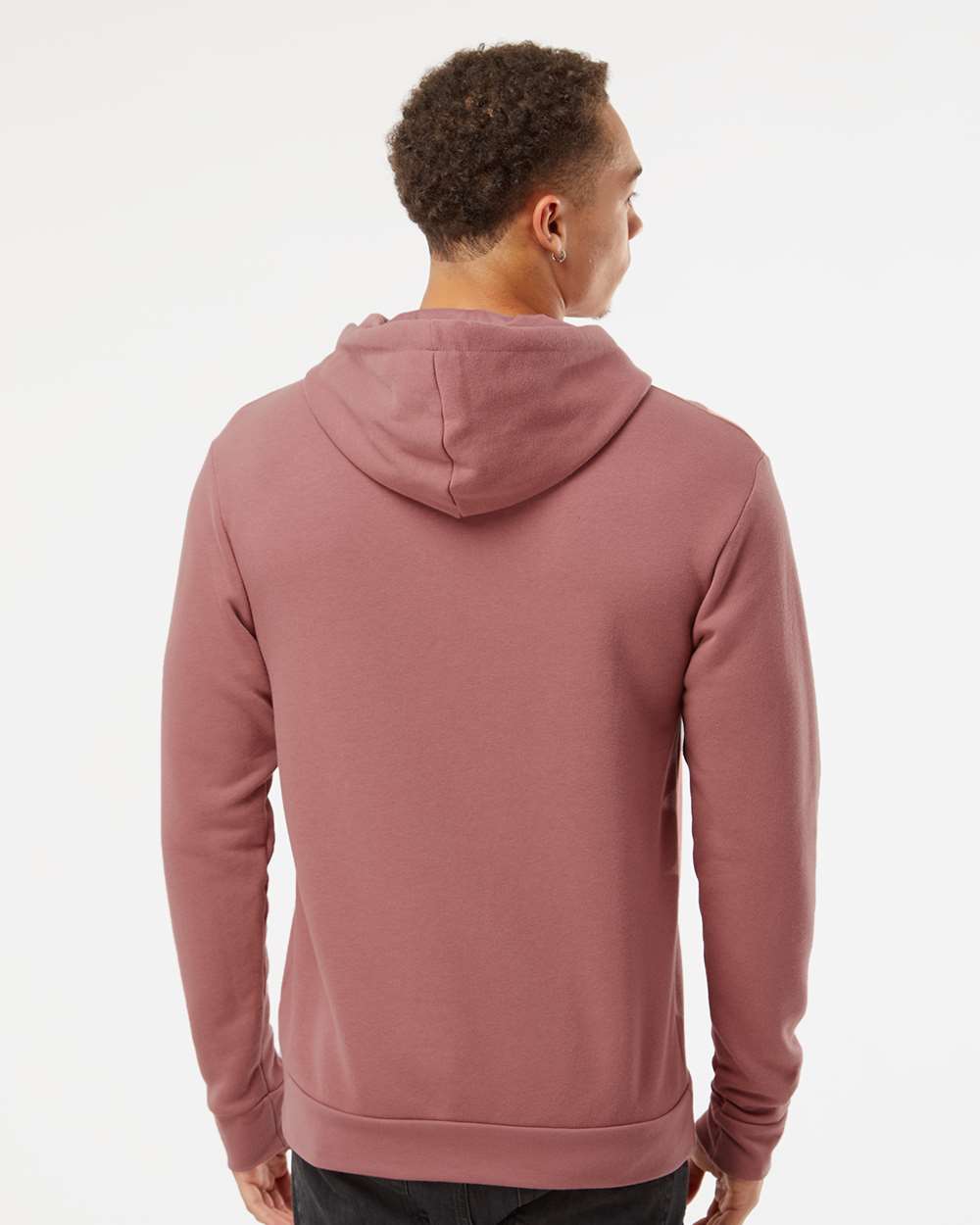 Unisex Santa Barbara Hoodie Sweatshirt - OnModelBack - B21118322 - Mauve