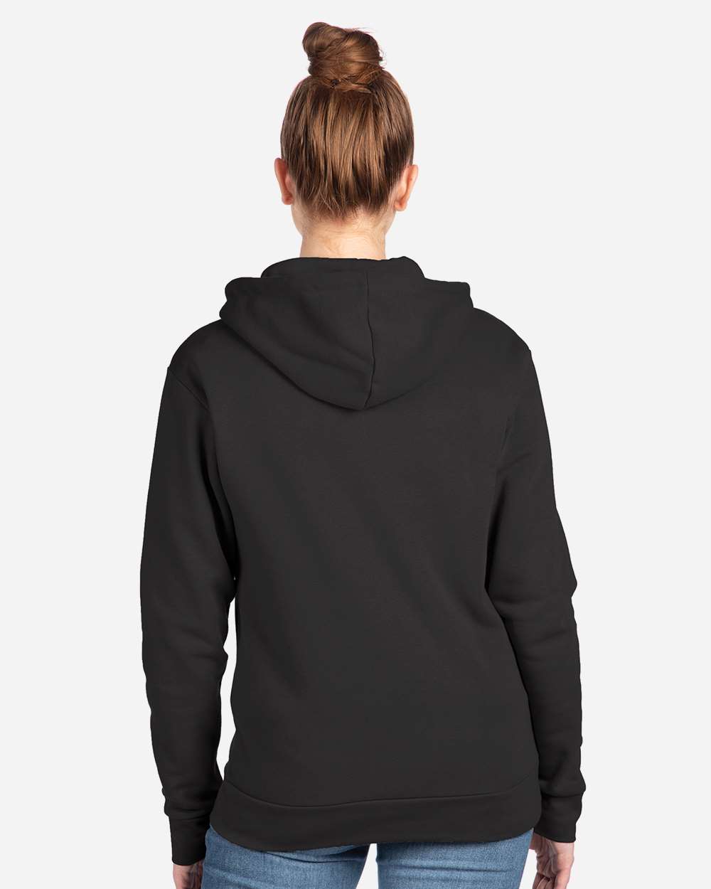 Unisex Santa Barbara Hoodie Sweatshirt - OnModelBack - B21118512 - Graphite Black