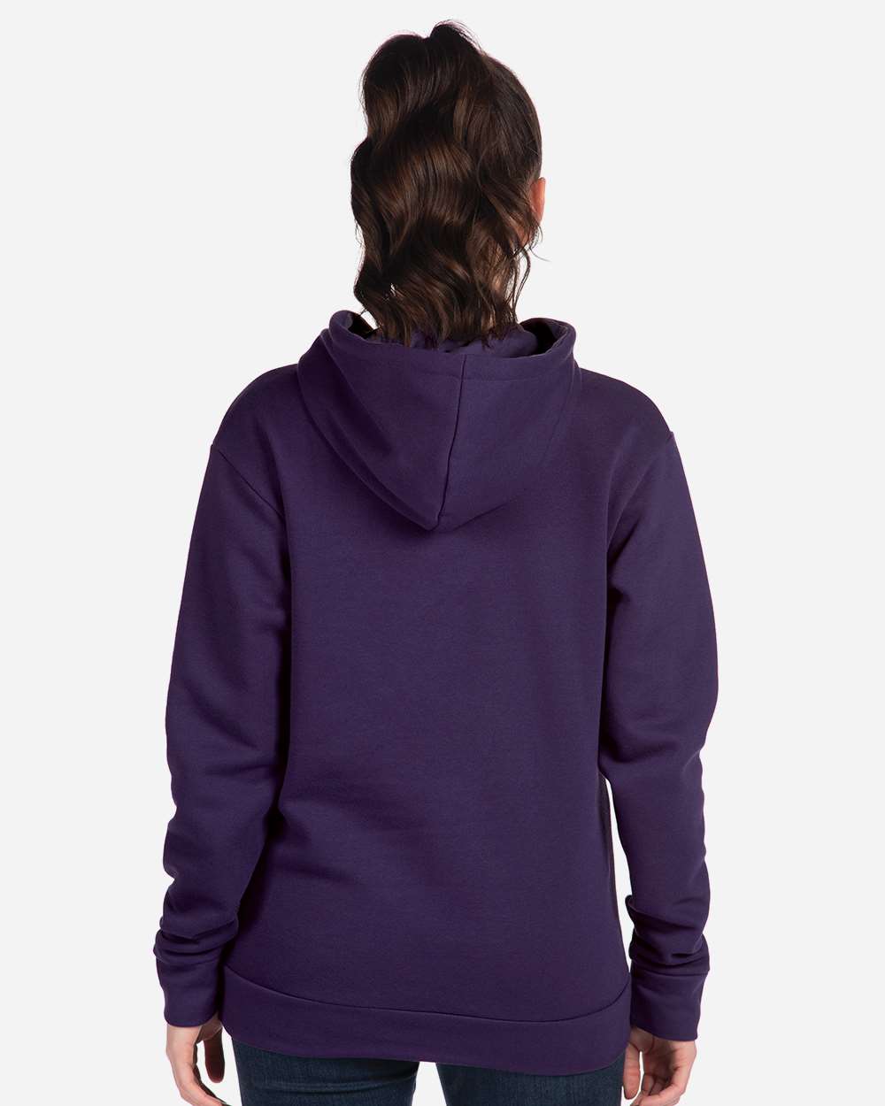 Unisex Santa Barbara Hoodie Sweatshirt - OnModelBack - B21118672 - Galaxy Purple