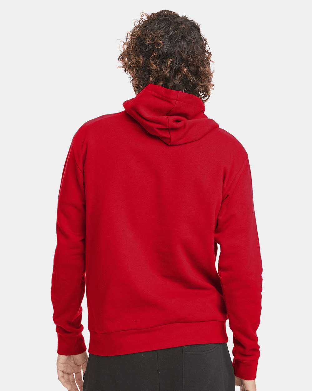 Unisex Santa Barbara Hoodie Sweatshirt - OnModelBack - B21118702 - Red