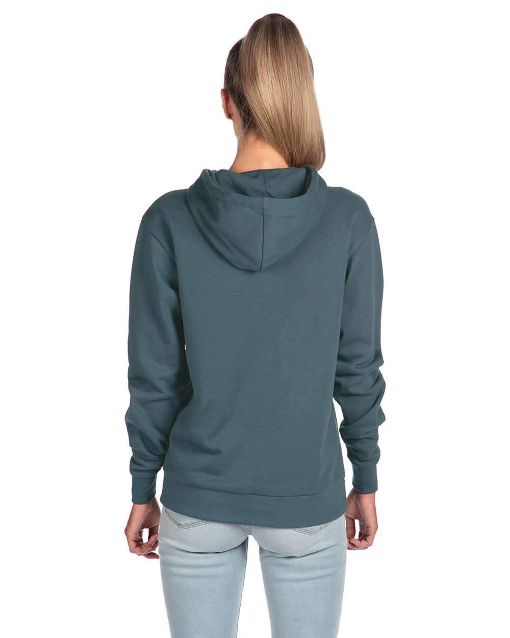 Unisex Santa Barbara Hoodie Sweatshirt - OnModelBack - B21118982 - Antique Denim