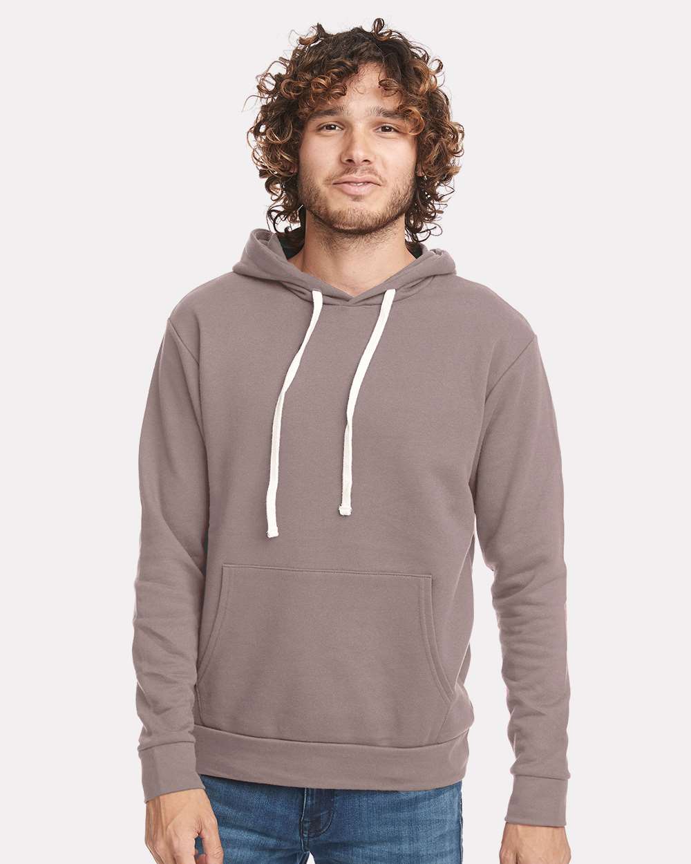 Unisex Santa Barbara Hoodie Sweatshirt - OnModelFront - B21118242 - Shiitake