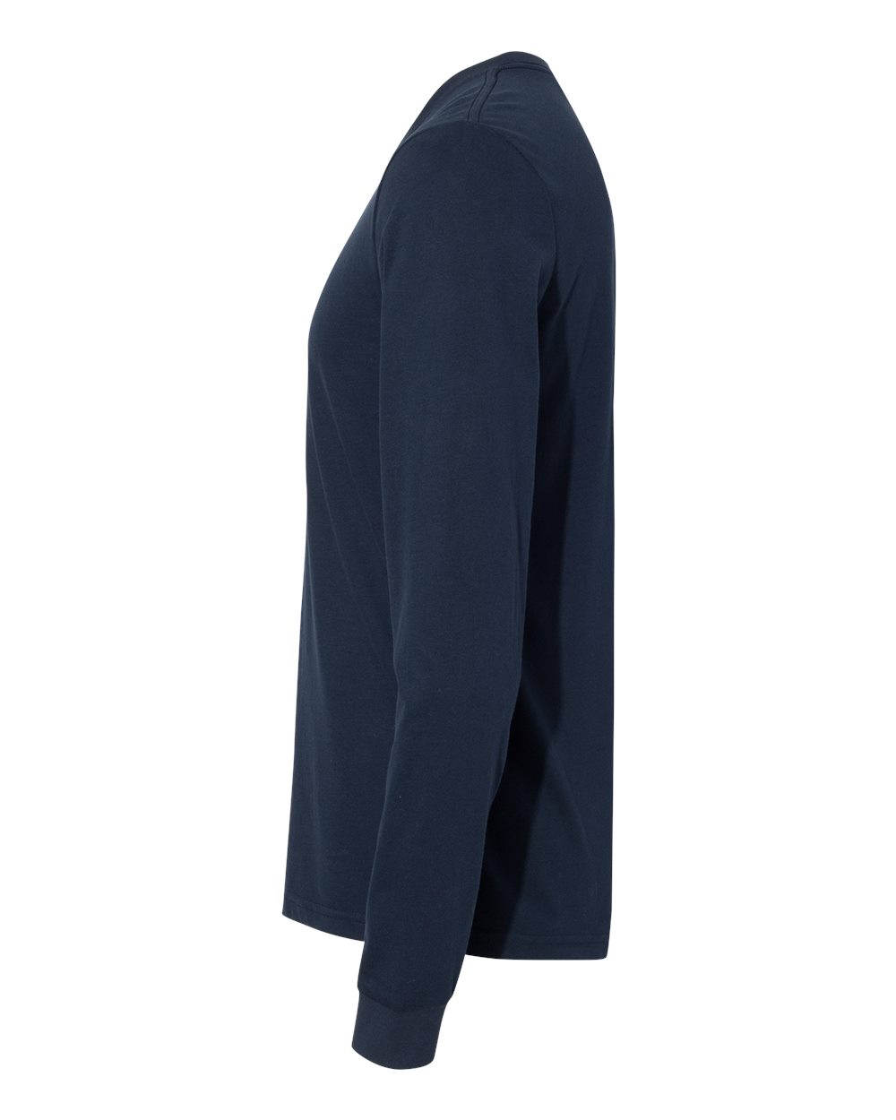 Unisex Sueded Long Sleeve T-Shirt - DirectSide - B20818652 - Midnight Navy