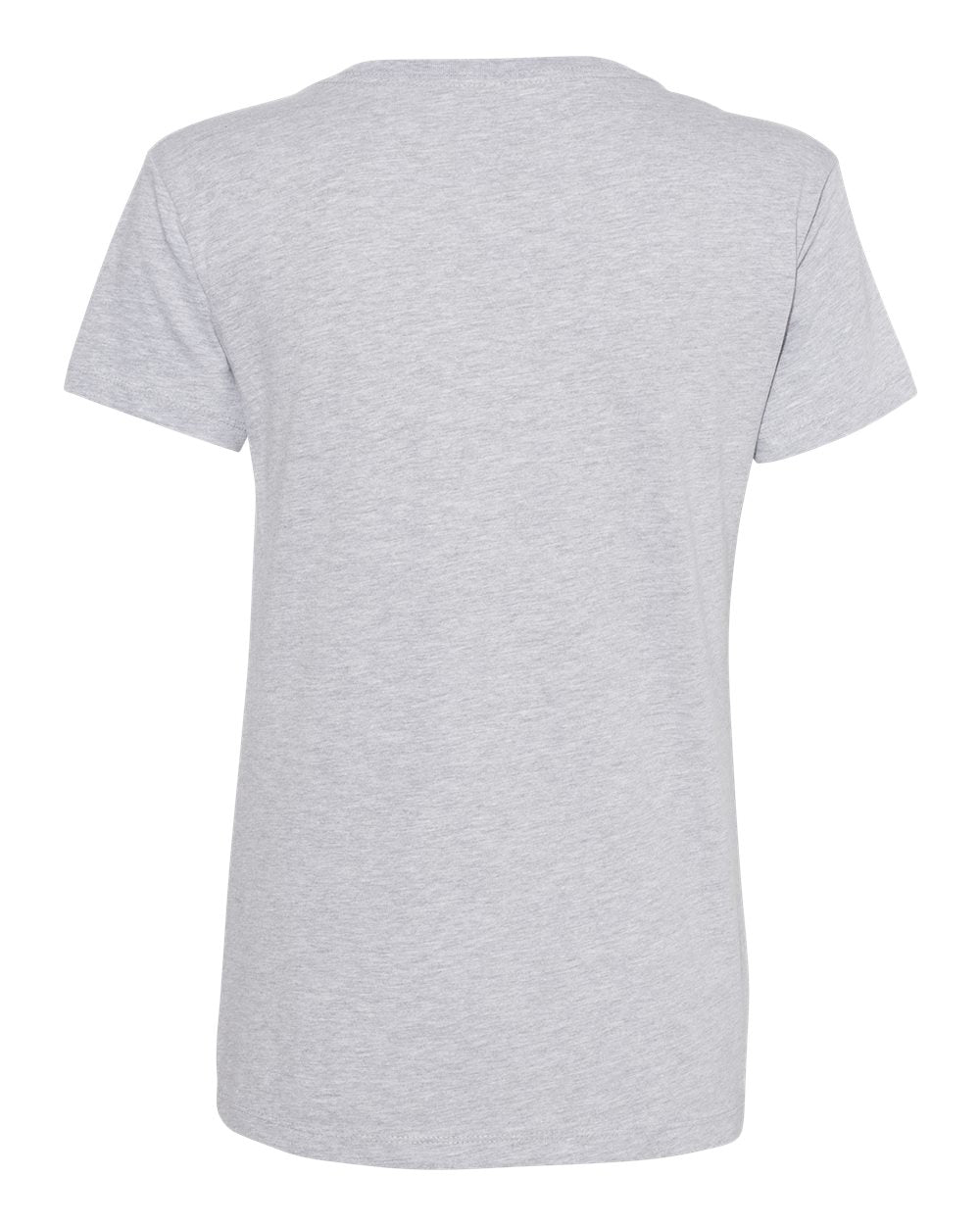 Women’s Cotton V-Neck T-Shirt - Back - B00418582 - Heather Grey