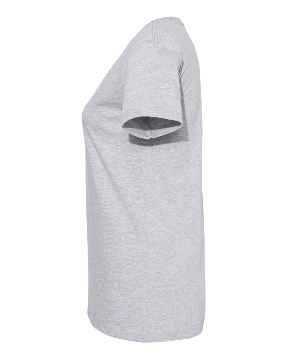 Women’s Cotton V-Neck T-Shirt - DirectSide - B00418582 - Heather Grey