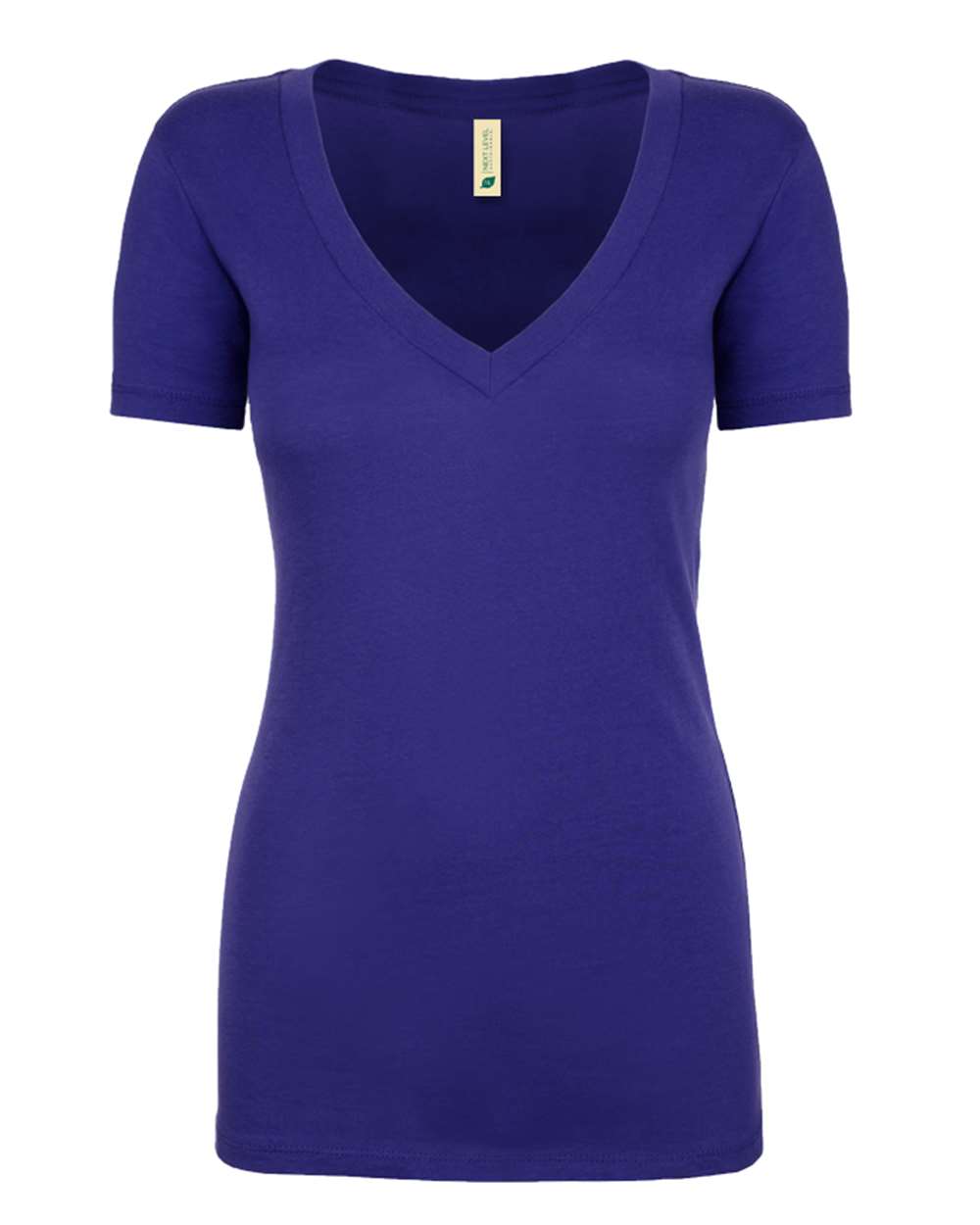 Women's Eco Performance V-Neck T-Shirt - Front - B00818733 - Heather Sapphire