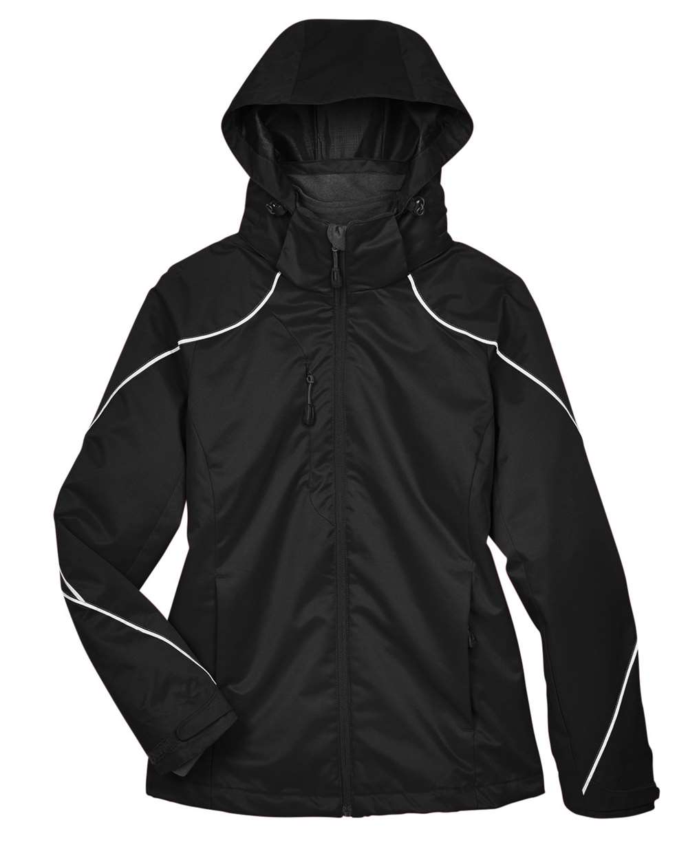 Women's Angle 3-in-1 Jacket with Bonded Fleece Liner - Front - B120D3502 - Black