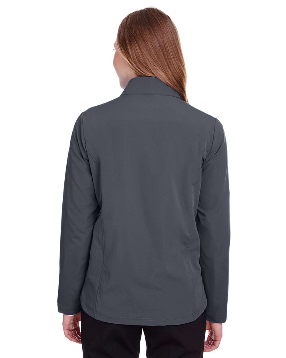 Women's Quest Stretch Quarter-Zip Pullover - OnModelBack - B173D3598 - Carbon/ Black