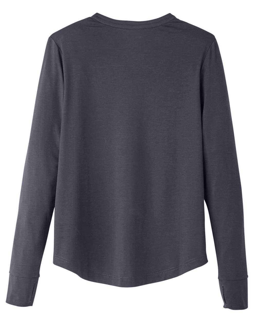 Women's JAQ Stretch Performance V-Neck Snap Pullover - Back - B171D3592 - Carbon