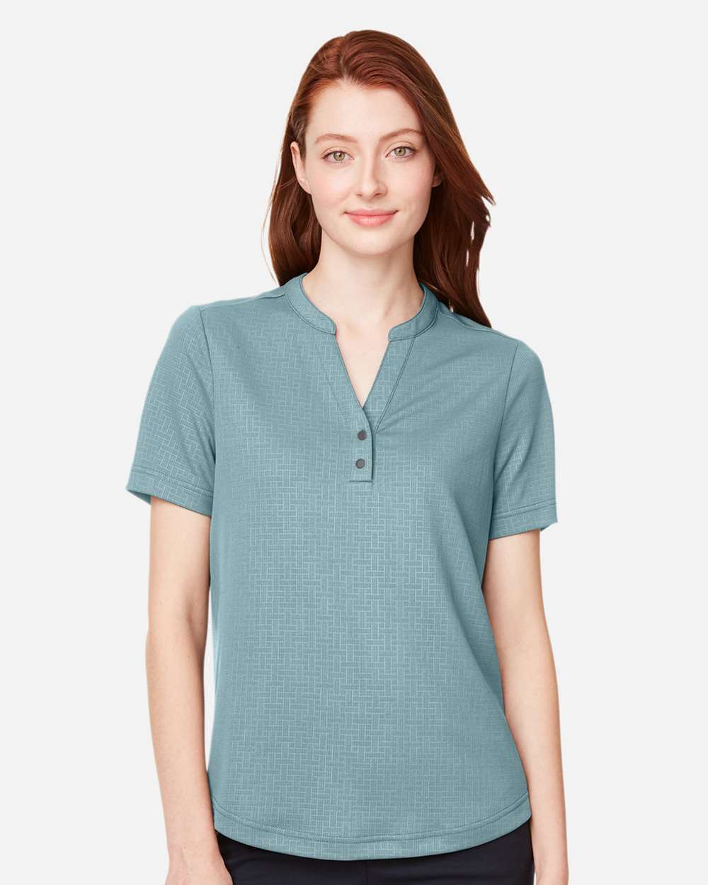 Women's Replay Recycled Polo - OnModelFront - B160D3252 - Opal Blue