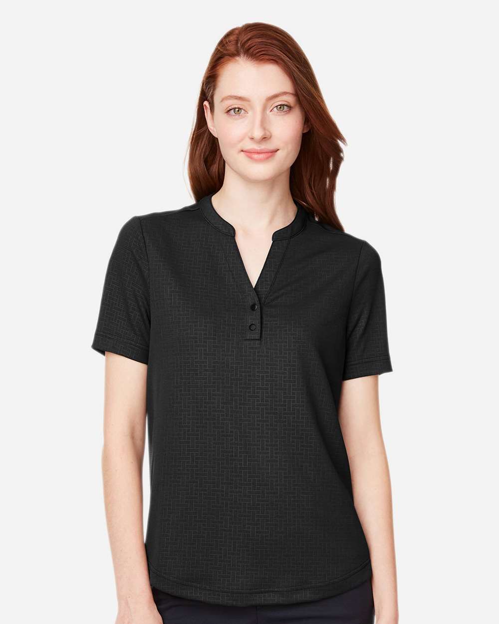 Women's Replay Recycled Polo - OnModelFront - B160D3502 - Black