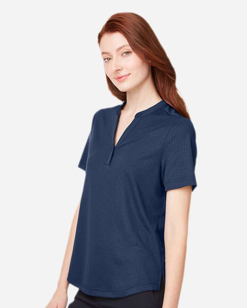 Women's Replay Recycled Polo - OnModelSide - B160D3652 - Classic Navy