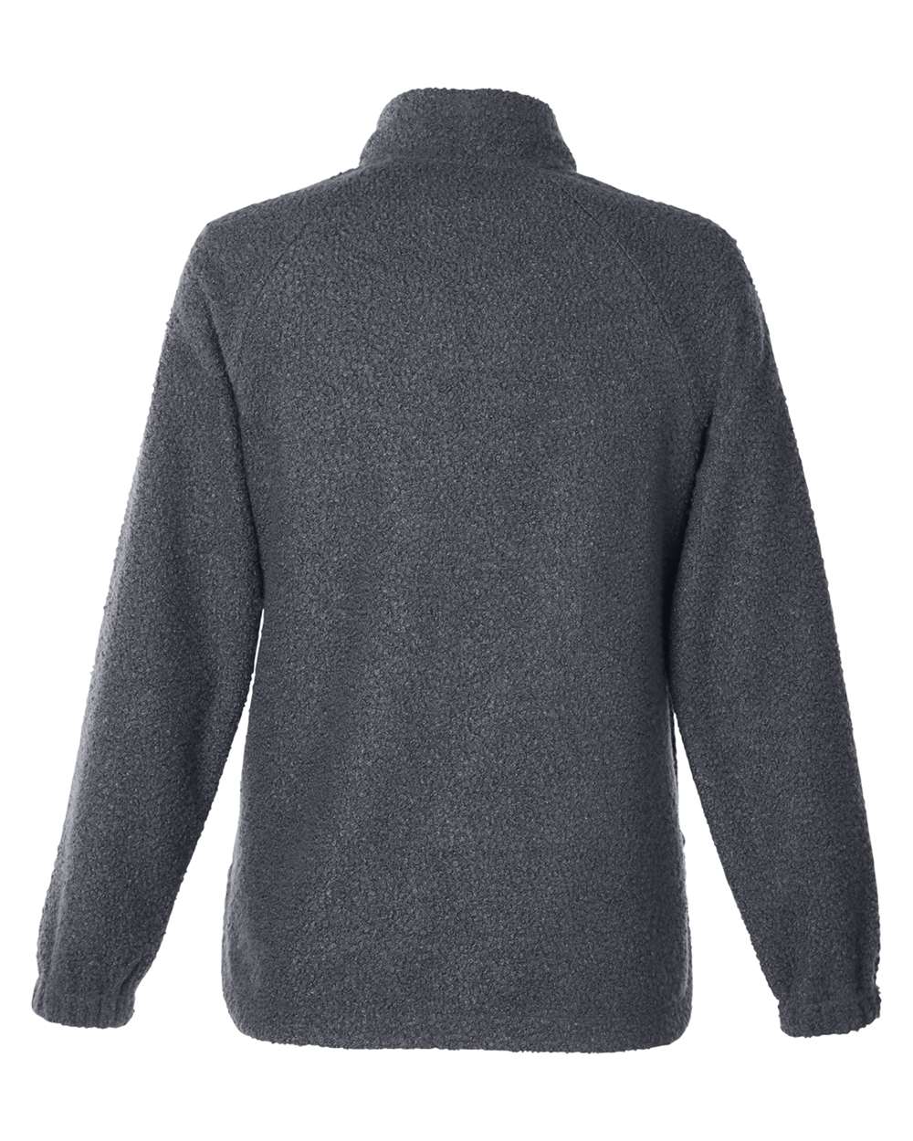 Women's Aura Sweater Fleece Quarter-Zip Pullover - Back - B200D3592 - Carbon/ Carbon