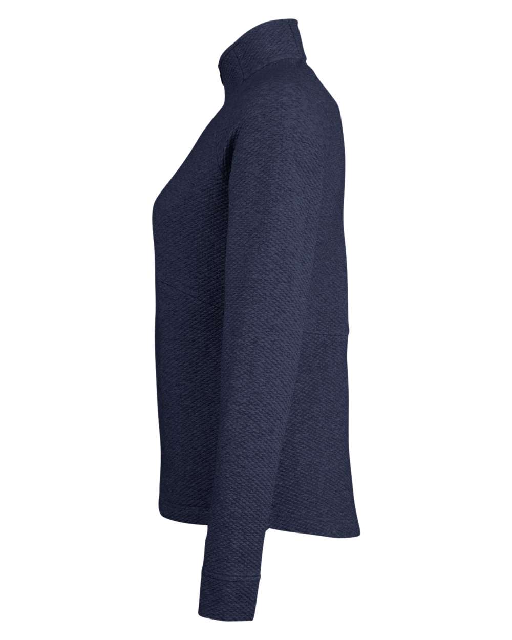 Women's Spirit Textured Quarter-Zip Pullover - DirectSide - B208D3652 - Classic Navy Heather
