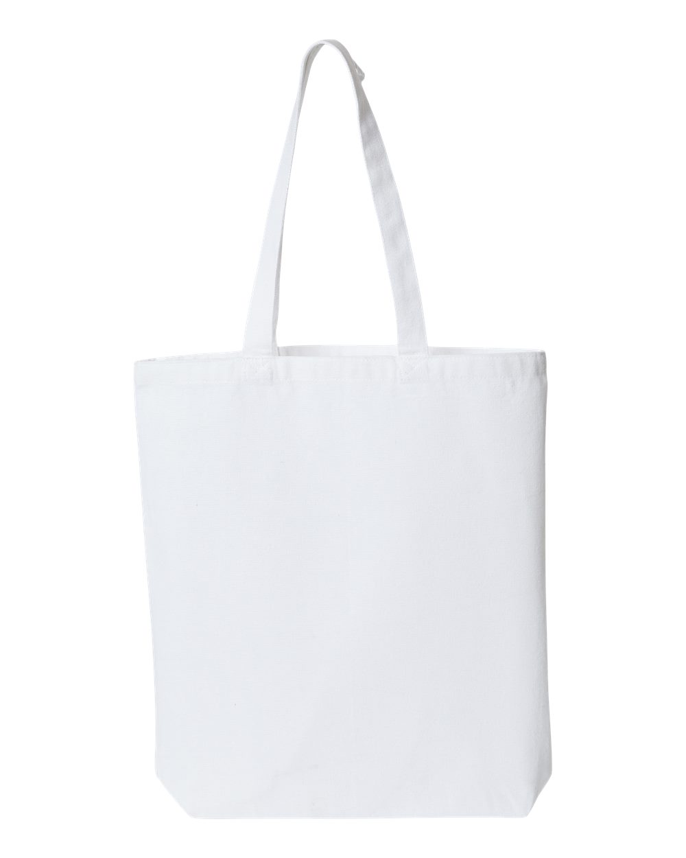 Midweight Recycled Gusseted Tote - Back - B09166000 - White