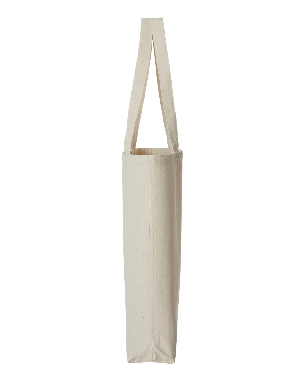 Midweight Recycled Gusseted Tote - DirectSide - B09166240 - Recycled Natural