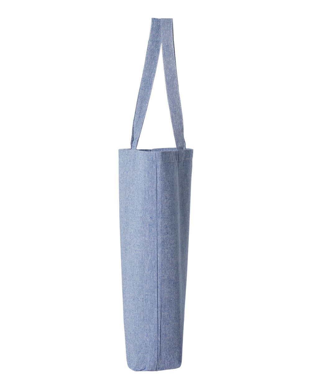 Midweight Recycled Gusseted Tote - DirectSide - B09166250 - Heather Medium Blue