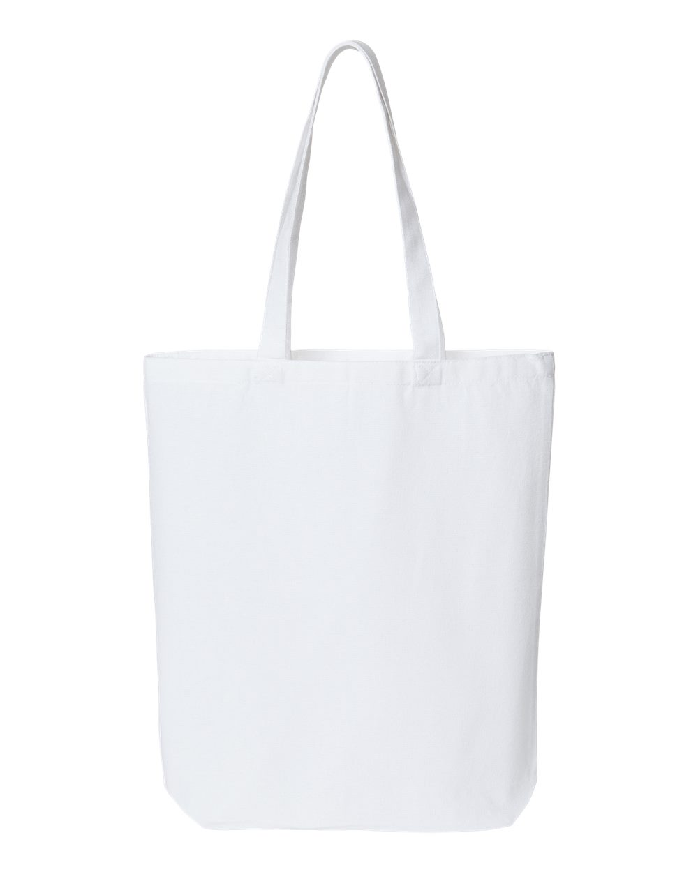 Midweight Recycled Gusseted Tote - Front - B09166000 - White