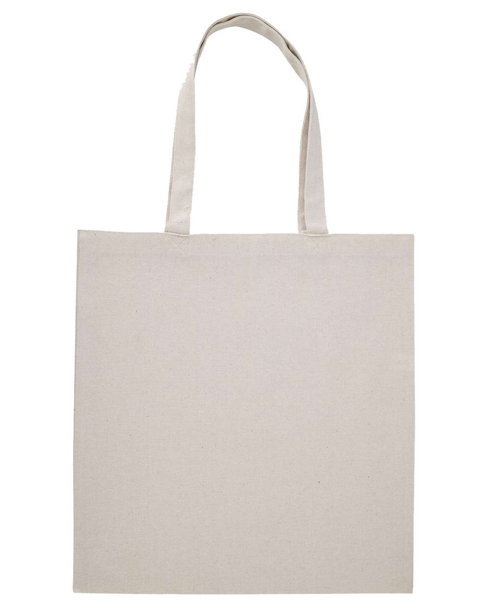 Midweight Recycled Tote Bag - Back - B09266240 - Recycled Natural