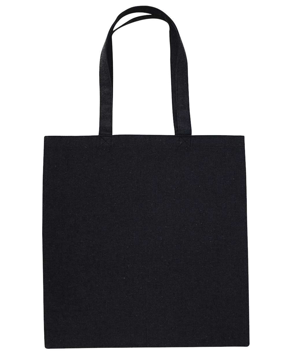 Midweight Recycled Tote Bag - Back - B09266500 - Recycled Black