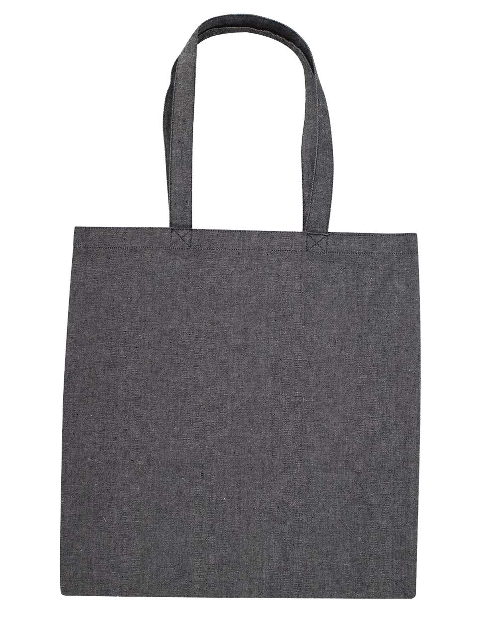 Midweight Recycled Tote Bag - Back - B09266580 - Steel Grey