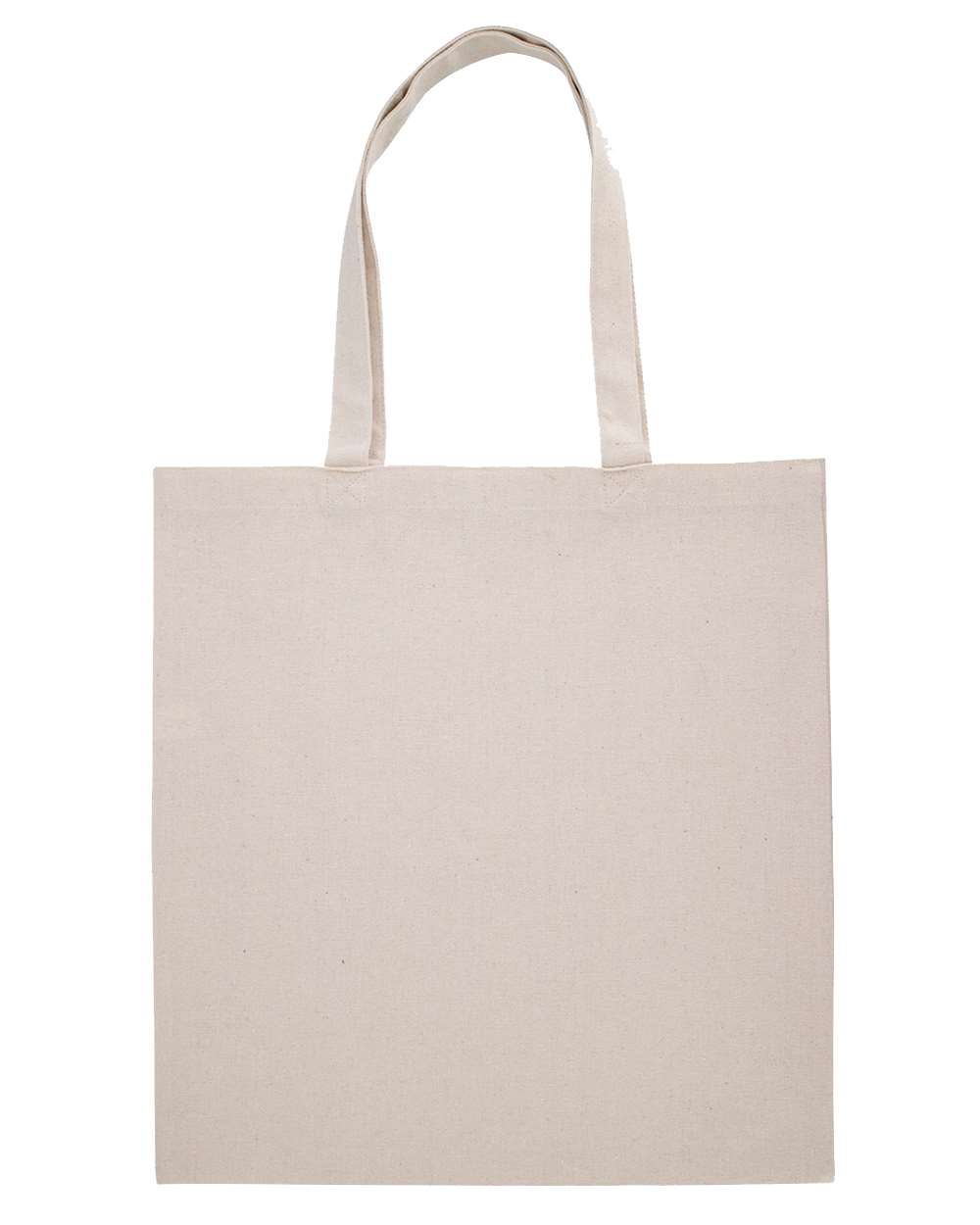 Midweight Recycled Tote Bag - Front - B09266240 - Recycled Natural