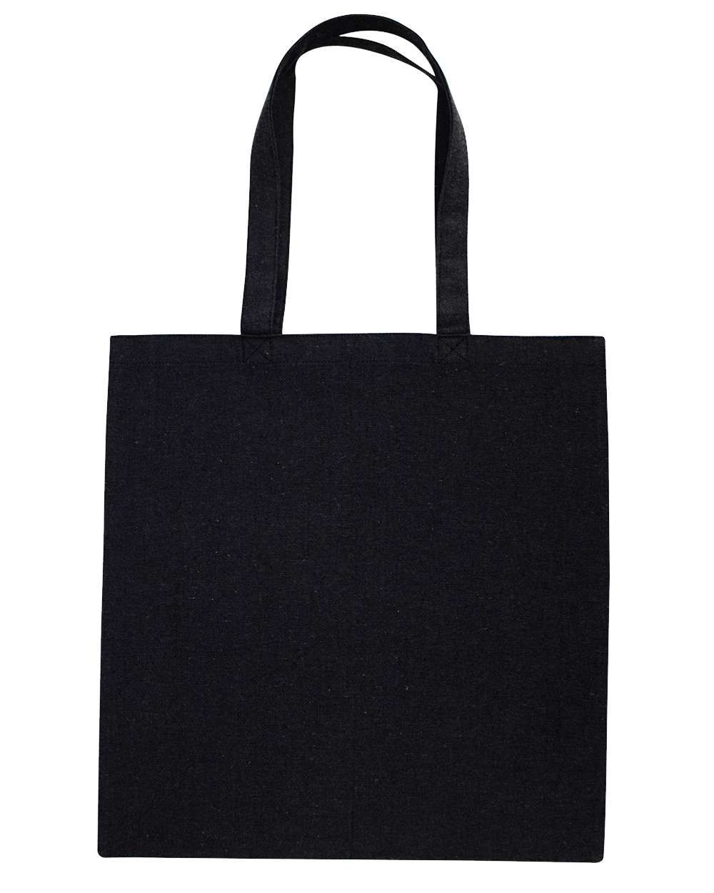 Midweight Recycled Tote Bag - Front - B09266500 - Recycled Black