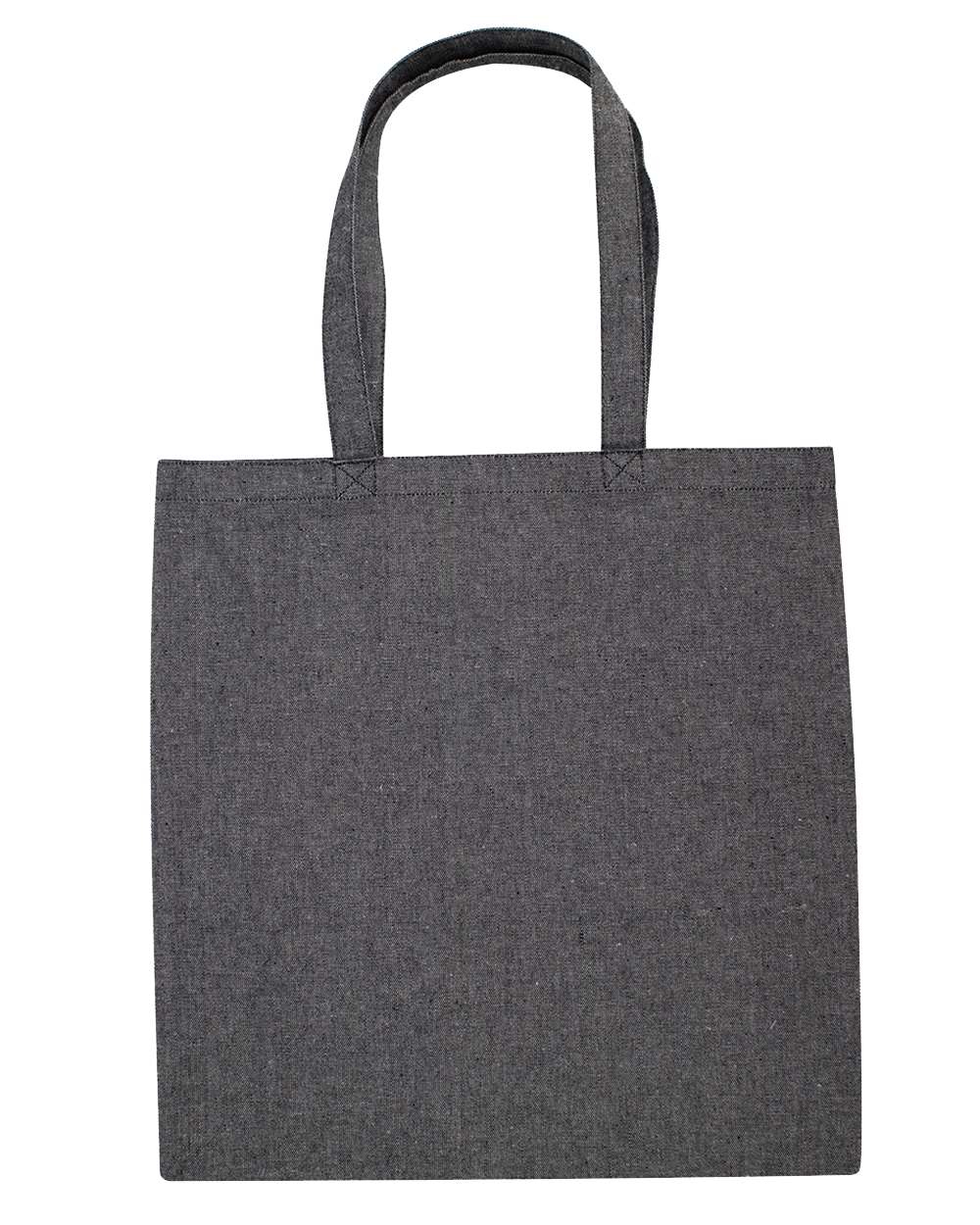 Midweight Recycled Tote Bag - Front - B09266580 - Steel Grey
