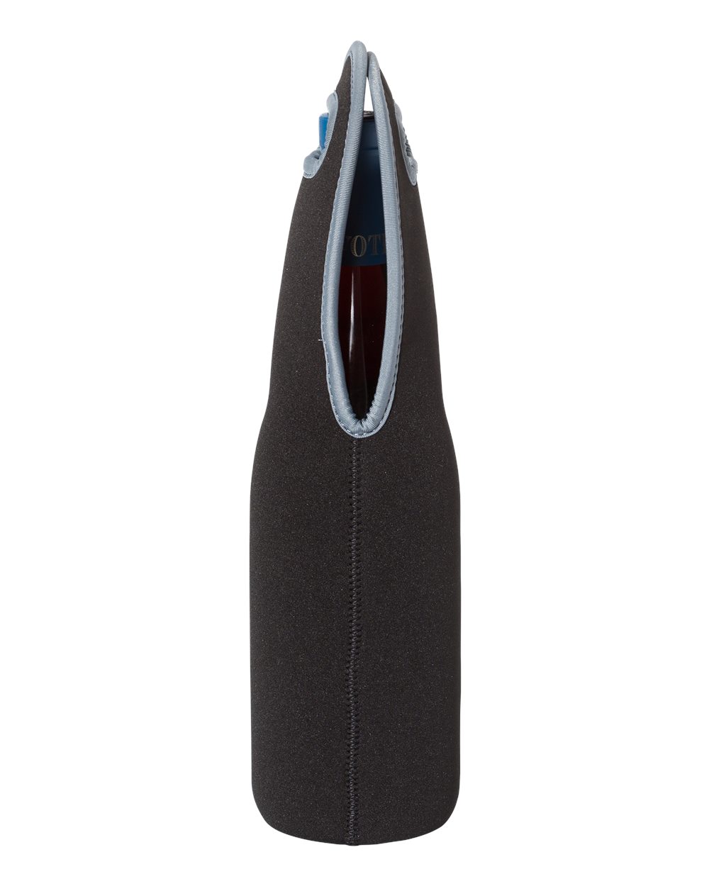 Insulated Neoprene Single Wine Tote - DirectSide - B18866500 - Black