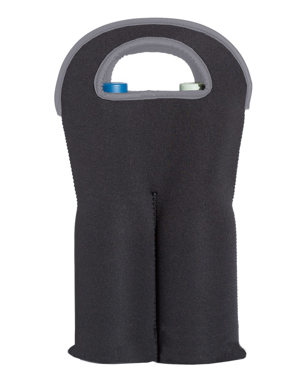 Insulated Neoprene Double Wine Tote - Back - B19966500 - Black