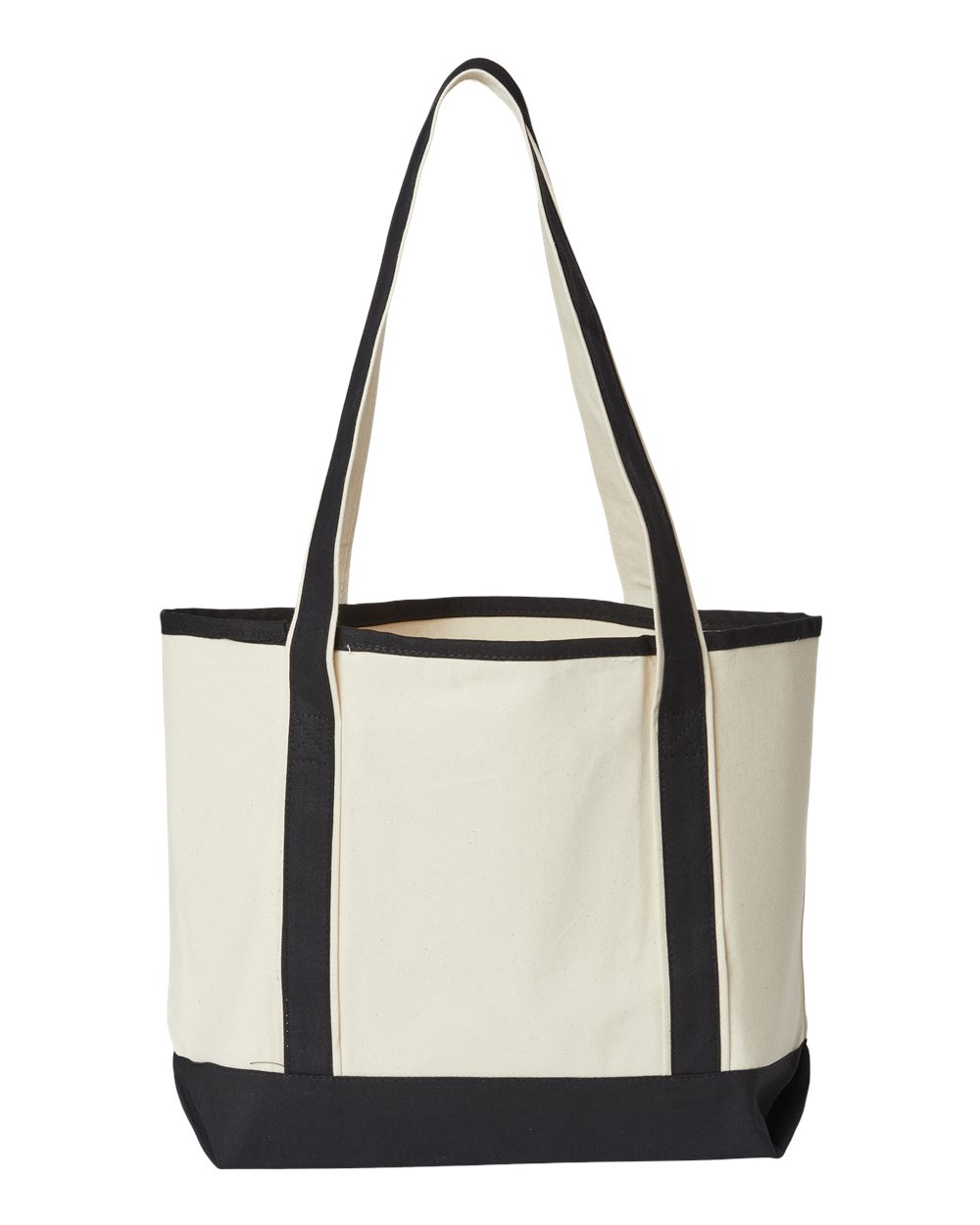 Promotional Heavyweight Medium Beach Tote - Back - B10266500 - Natural/ Black