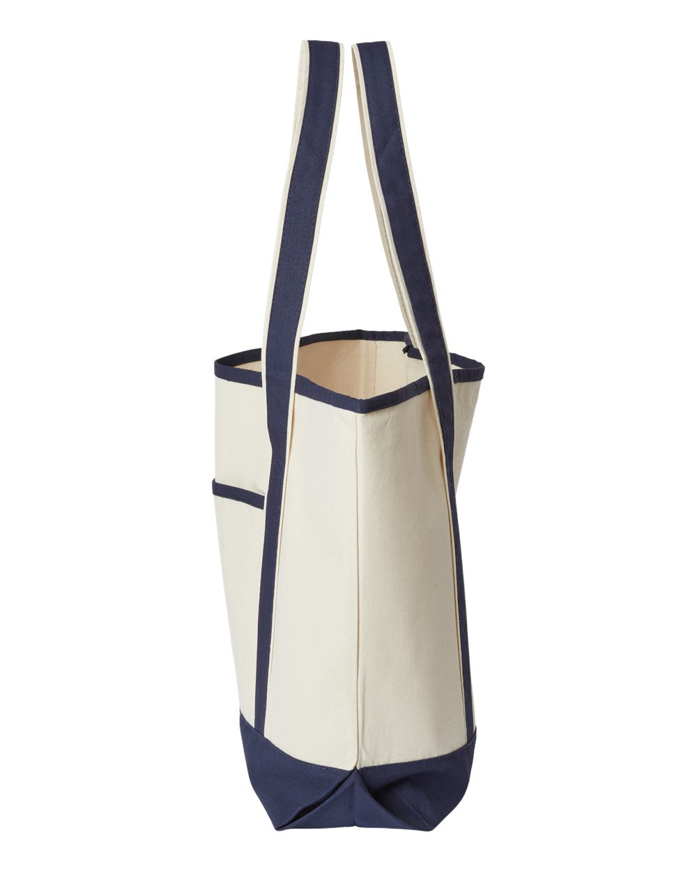 Promotional Heavyweight Large Beach Tote - DirectSide - B10366650 - Natural/ Navy