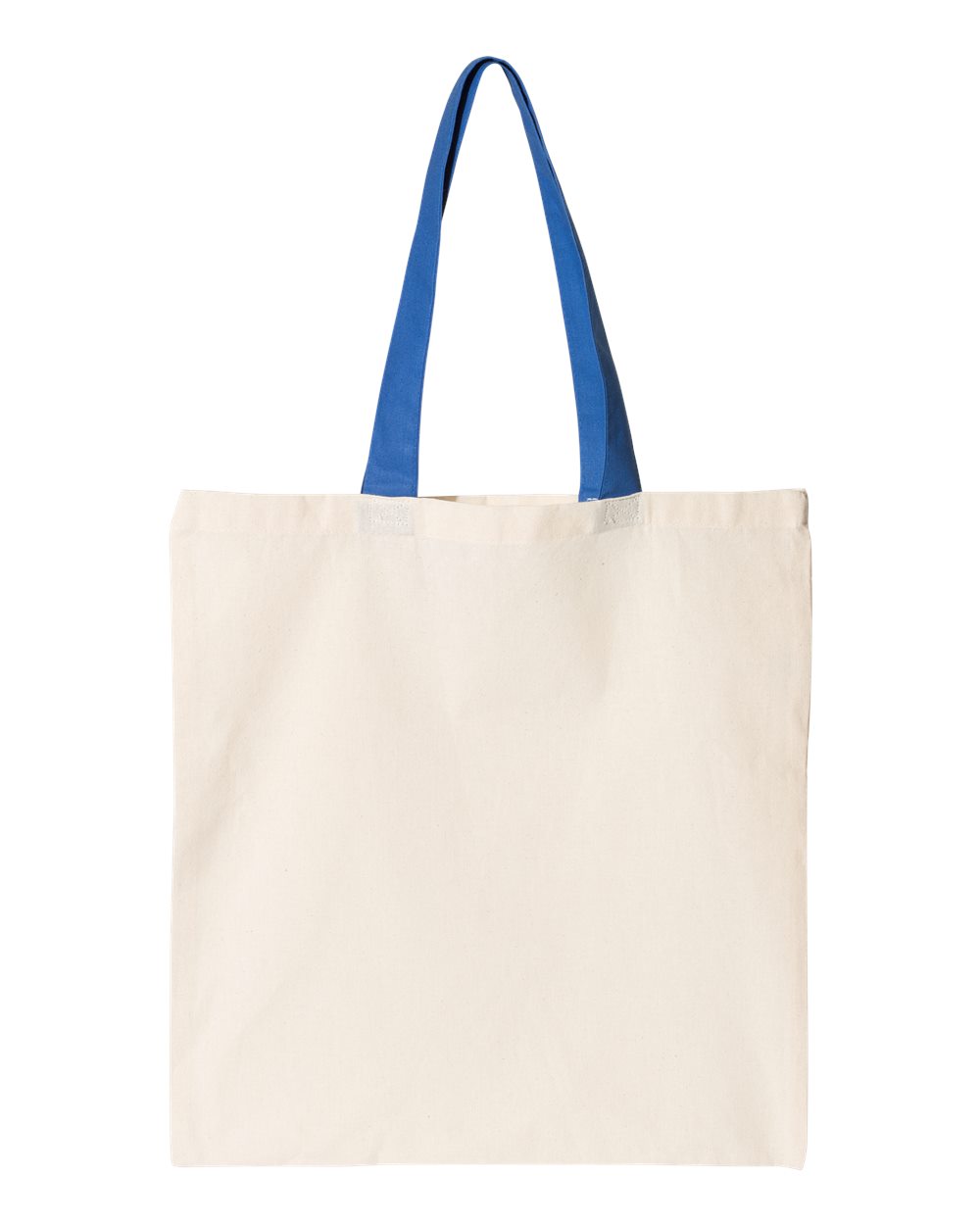Contrast-Color Handle Tote - Front - B10566750 - Natural/ Royal