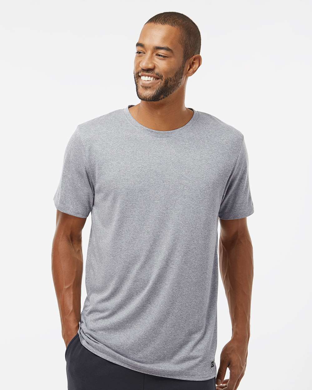Men's Team Issue Hydrolix T-Shirt - OnModelFront - B08587583 - New Granite Heather