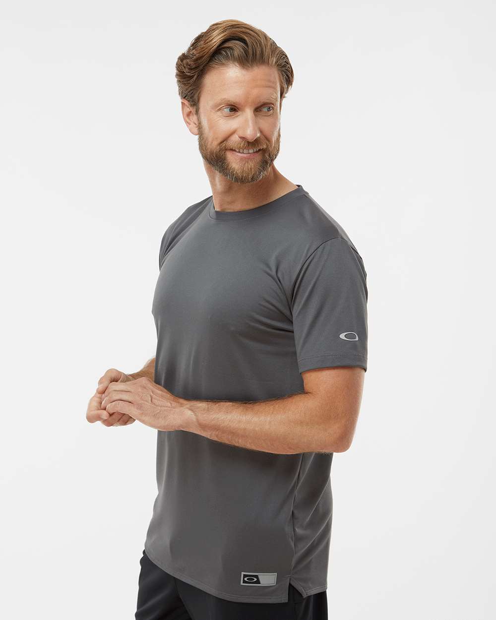 Men's Team Issue Hydrolix T-Shirt - OnModelSide - B08587093 - Forged Iron