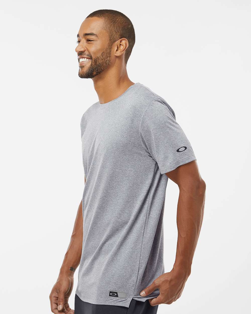 Men's Team Issue Hydrolix T-Shirt - OnModelSide - B08587583 - New Granite Heather