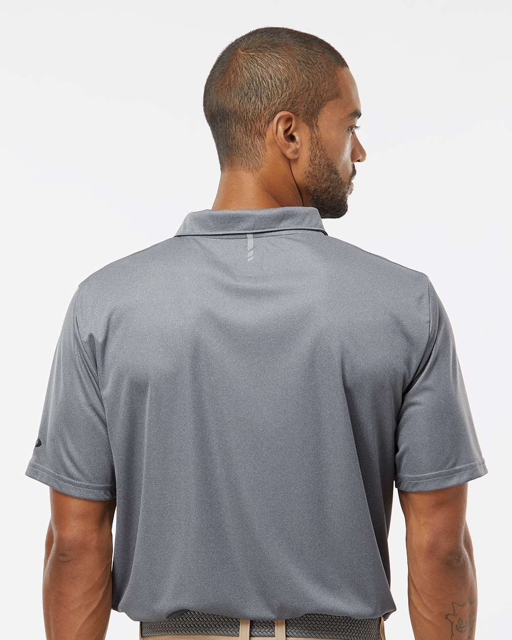 Men's Team Issue Hydrolix Polo - OnModelBack - B08787583 - New Granite Heather