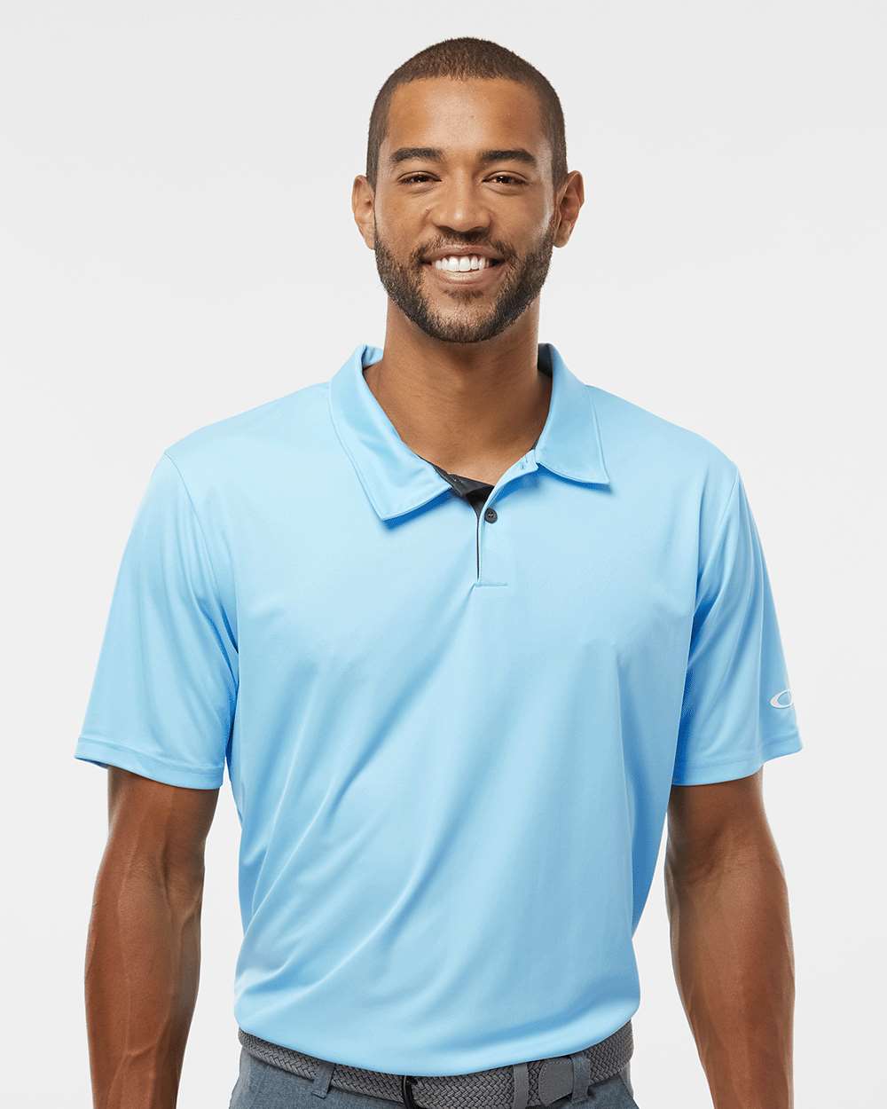 Men's Team Issue Hydrolix Polo - OnModelFront - B08787263 - Carolina Blue