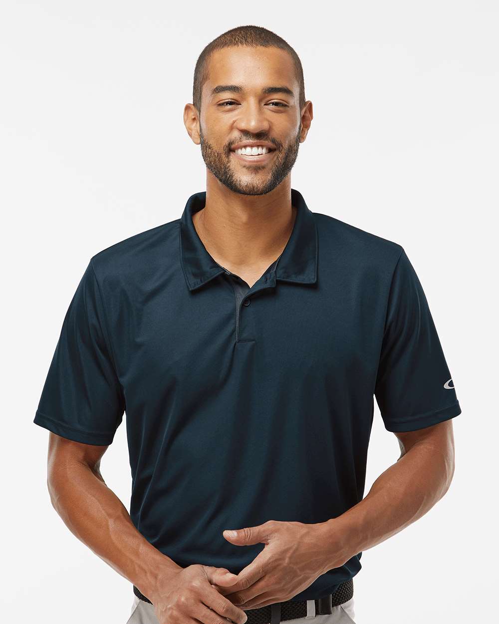 Men's Team Issue Hydrolix Polo - OnModelFront - B08787503 - Blackout
