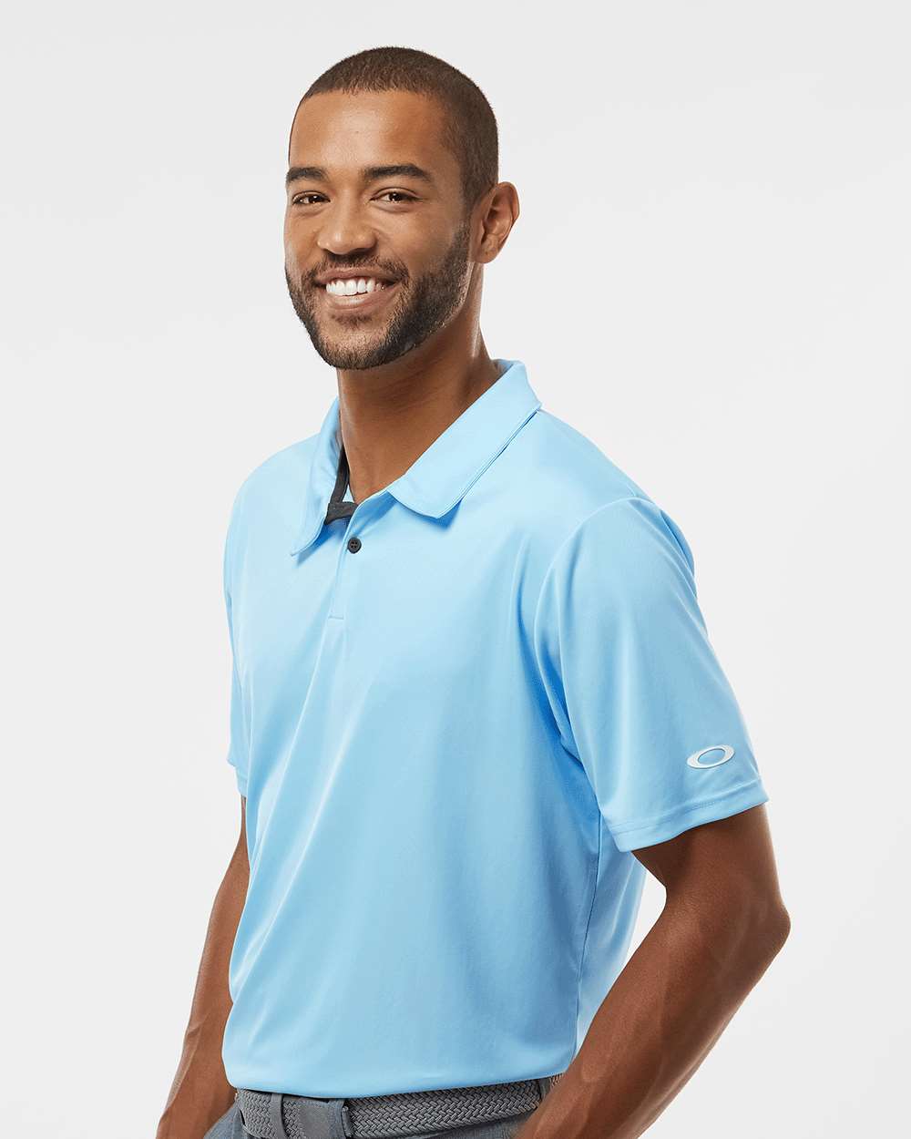 Men's Team Issue Hydrolix Polo - OnModelSide - B08787263 - Carolina Blue