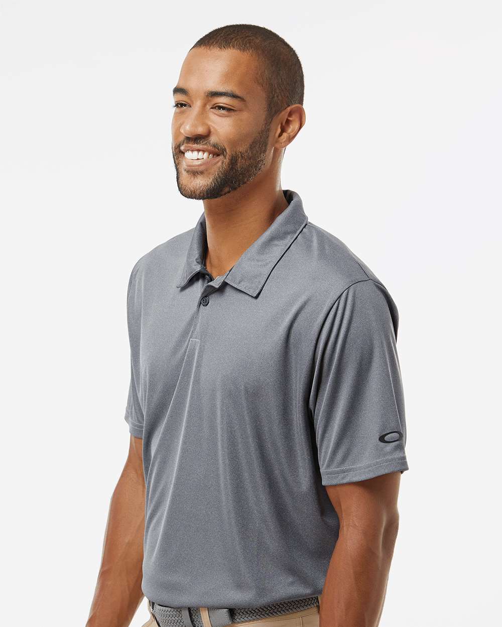 Men's Team Issue Hydrolix Polo - OnModelSide - B08787583 - New Granite Heather