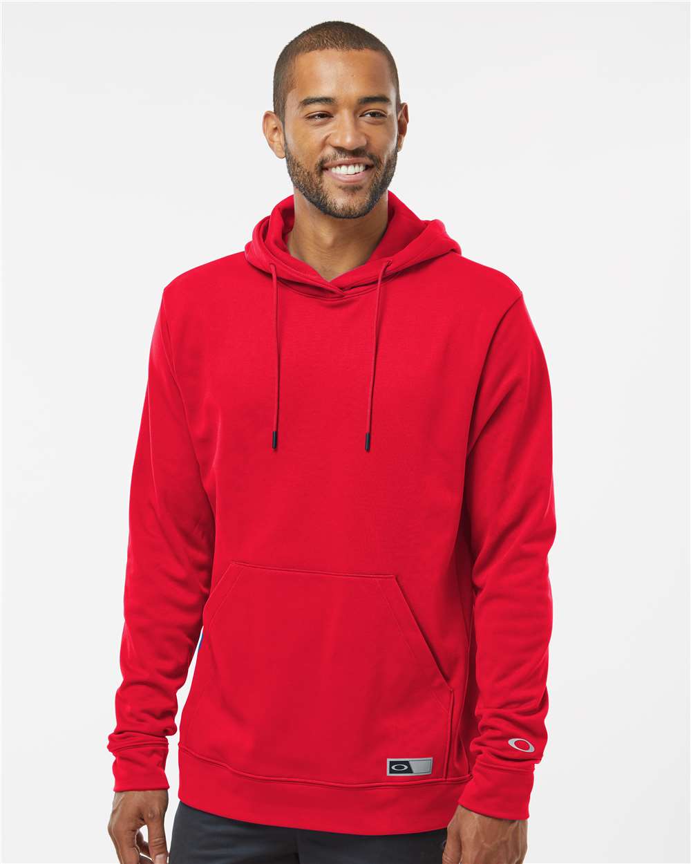 Men's Team Issue Hydrolix Hooded Sweatshirt - OnModelFront - B08887703 - Team Red