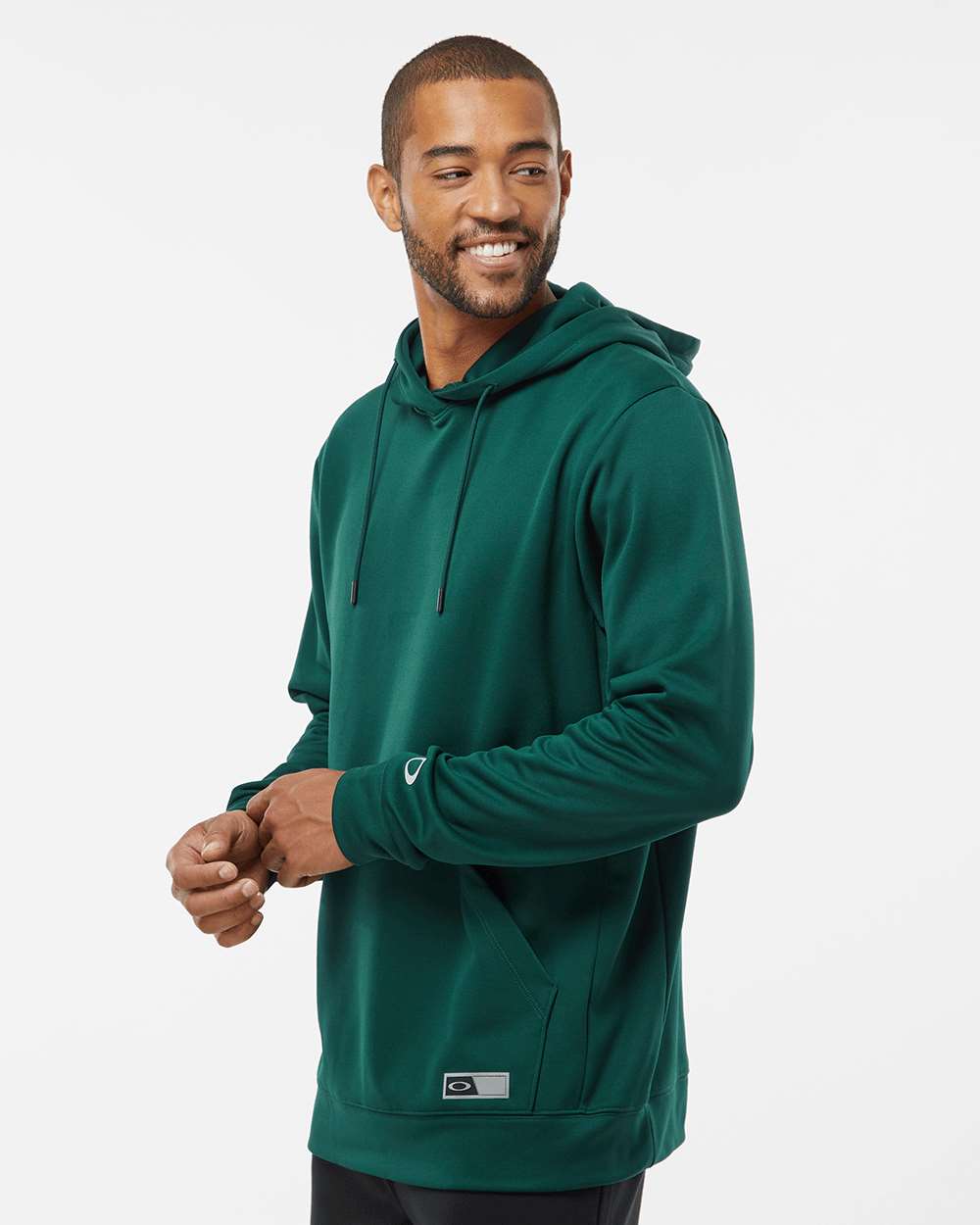 Men's Team Issue Hydrolix Hooded Sweatshirt - OnModelSide - B08887543 - Team Fir