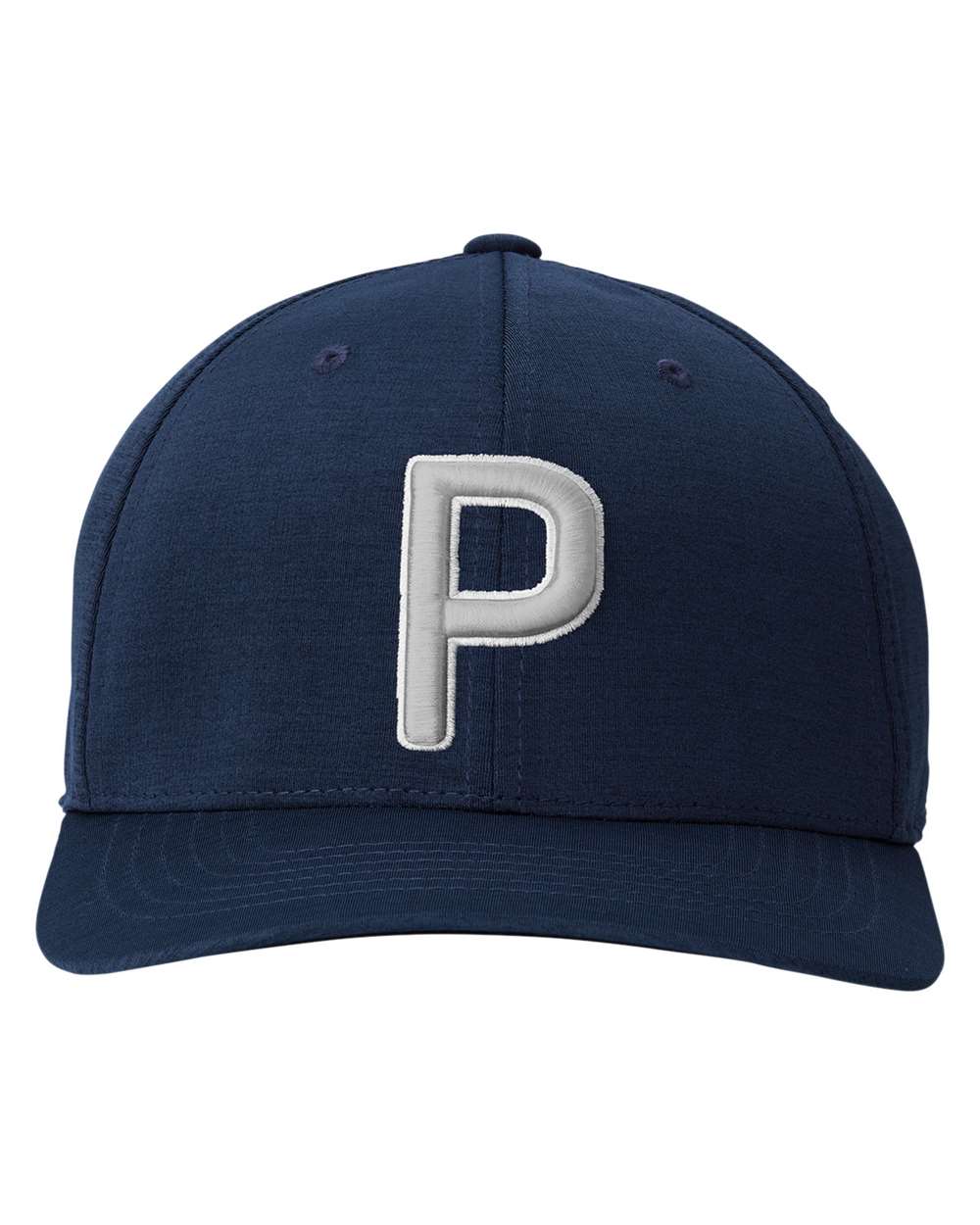 P Snapback Golf Cap - Front - B14846100 - Navy Blazer