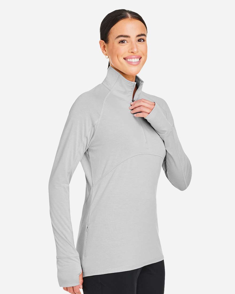 Women's Bandon Quarter-Zip Pullover - OnModelSide - B20946653 - High Rise
