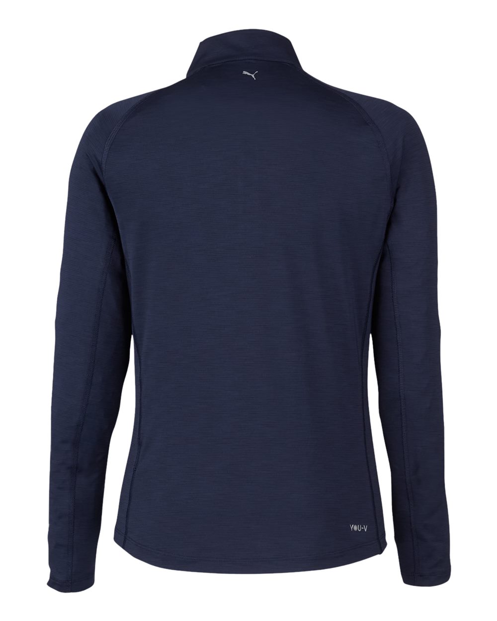 Women's You-V Quarter-Zip Pullover - Back - B19246653 - Deep Navy