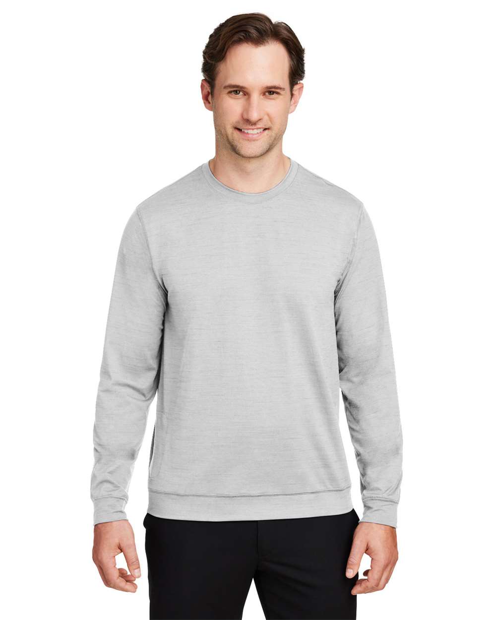 Men's Cloudspun Crewneck Sweatshirt - OnModelFront - B15946653 - High Rise Heather