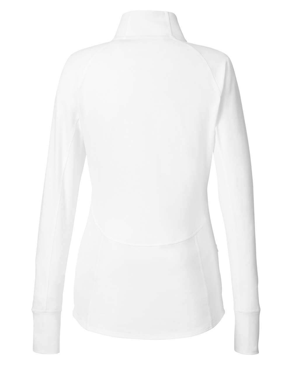 Women's Gamer Golf Quarter-Zip Pullover - Back - B15746003 - Bright White