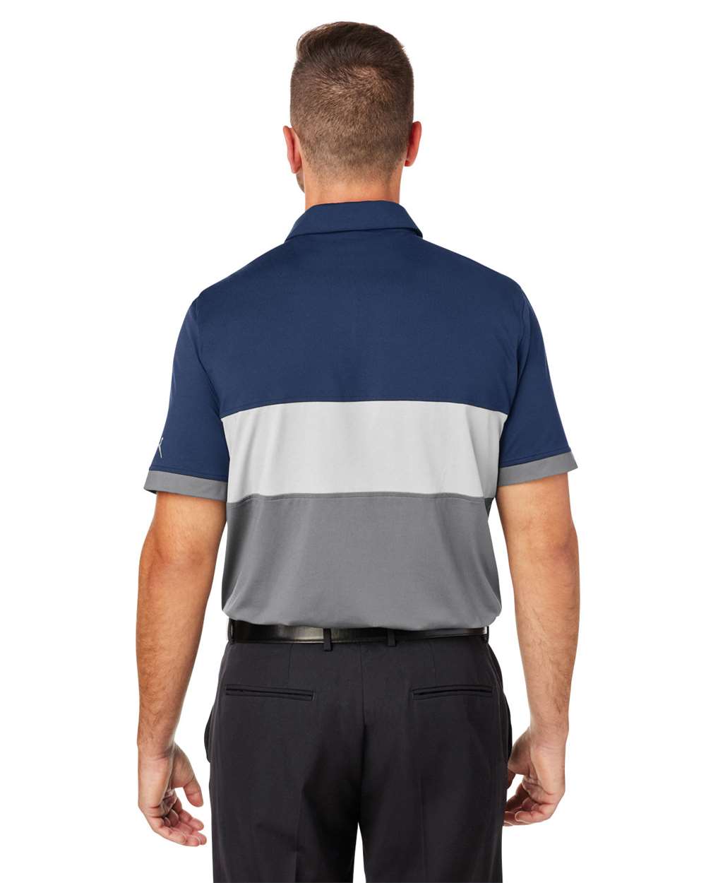 Men's Cloudspun Highway Polo - OnModelBack - B16846653 - Navy Blazer/ Quiet Shade