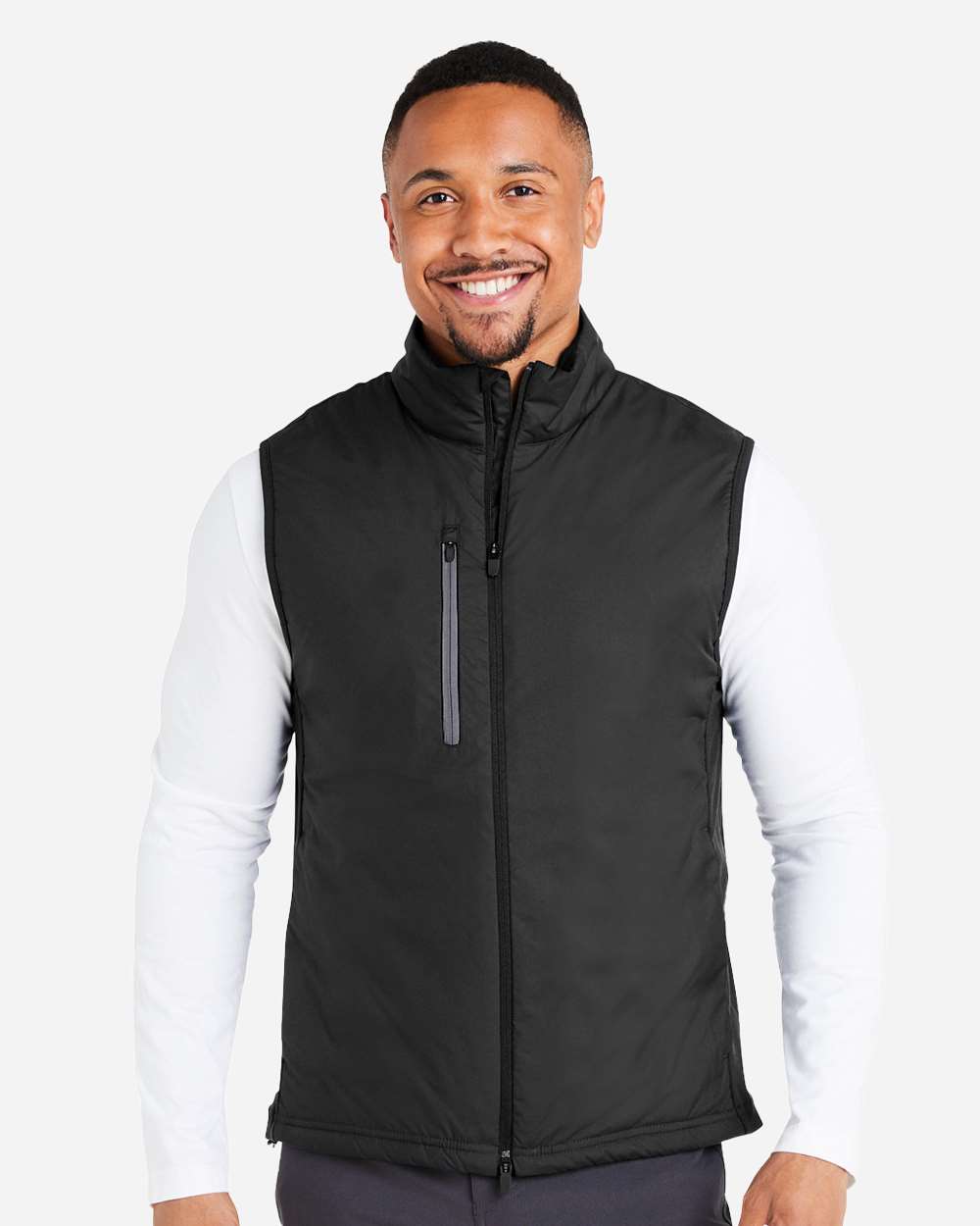 Men's Hielands Vest - OnModelFront - B19746503 - Puma Black